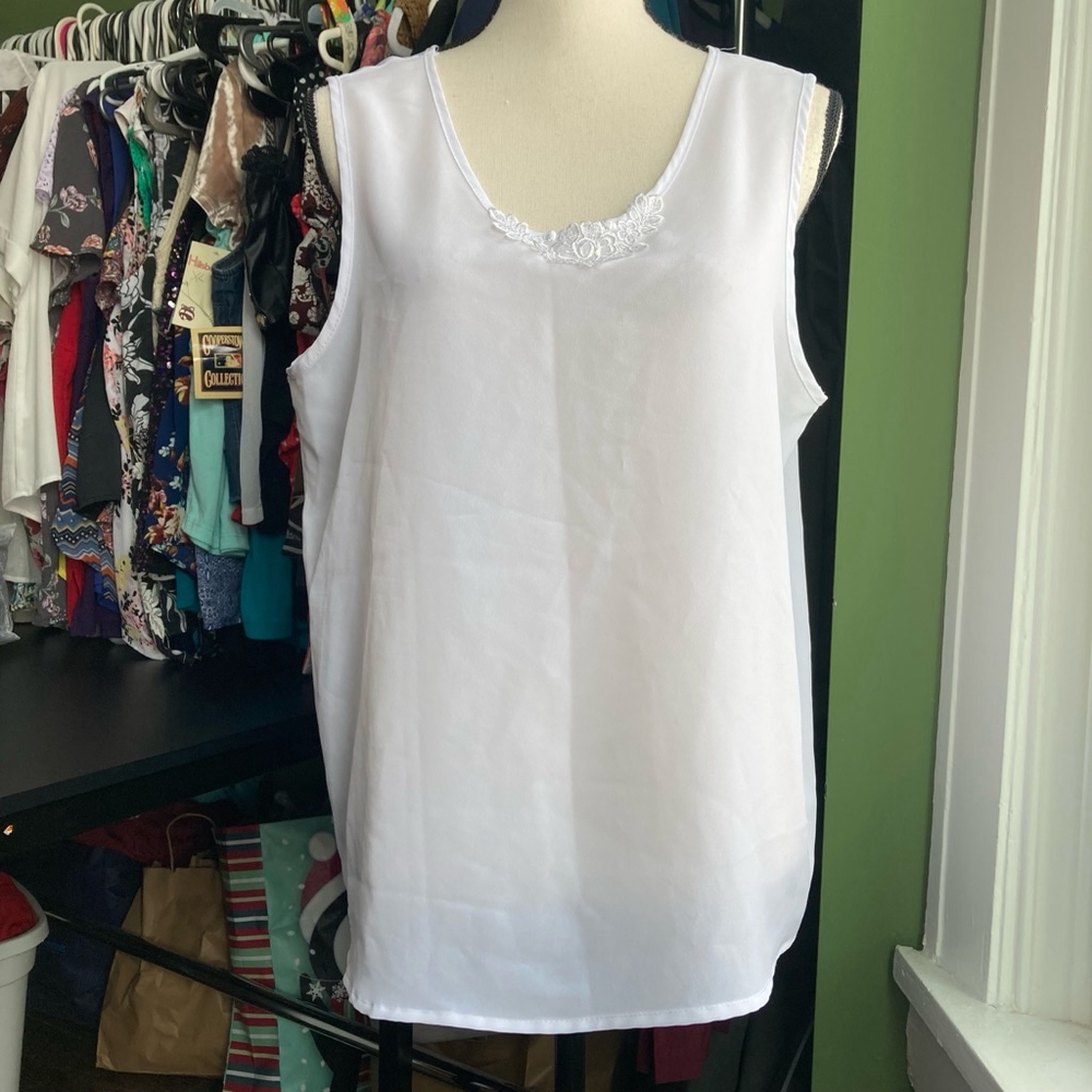 Women's Tank Top White Size XL